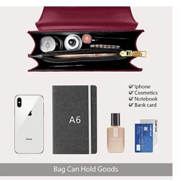 Women Small Crossbody Bag with Metal Chain - Picture 7 of 7